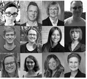 Fotocollage Lehrstuhlteam Fotocollage des Lehrstuhlteams